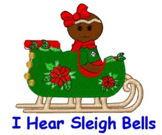 Picture of I Hear Sleigh Bells Machine Embroidery Design