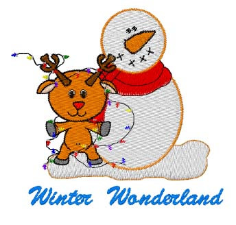 Winter Wonderland Machine Embroidery Design