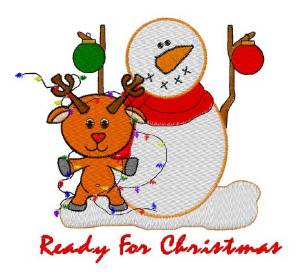 Picture of Ready For Christmas Machine Embroidery Design