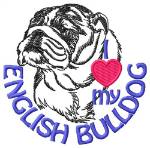 Picture of English Bulldog Machine Embroidery Design