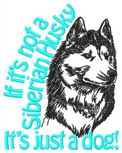 Picture of A Siberian Husky Machine Embroidery Design
