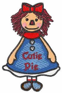 Picture of Cutie Pie Girl Machine Embroidery Design