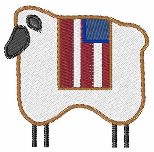 Picture of USA Ewe Machine Embroidery Design