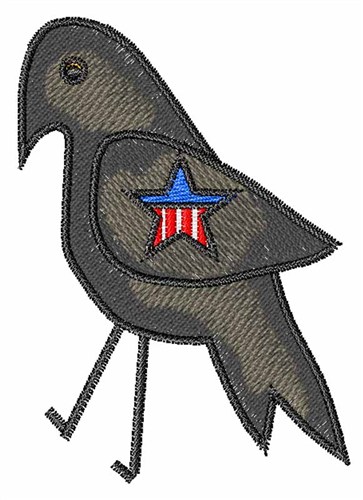USA Raven Machine Embroidery Design