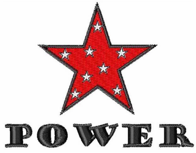 Picture of Star Power Machine Embroidery Design