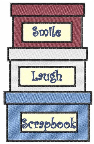 Smile Laugh Scrapbook Machine Embroidery Design