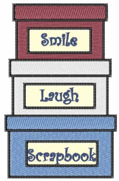 Picture of Smile Laugh Scrapbook Machine Embroidery Design