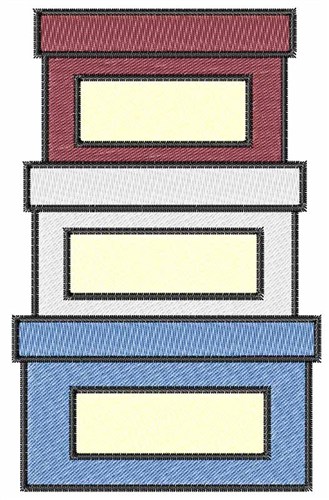 Blank Boxes Machine Embroidery Design