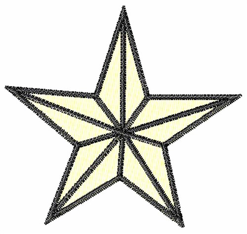 White Star Machine Embroidery Design