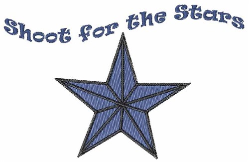 Shoot for the Stars Machine Embroidery Design