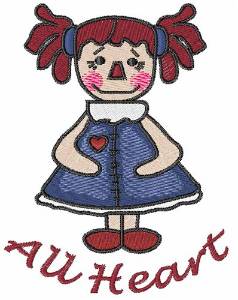 Picture of All Heart Doll Machine Embroidery Design