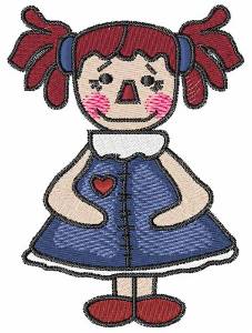 Picture of Rag Doll Machine Embroidery Design