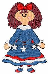 Picture of Rag Doll Girl Machine Embroidery Design