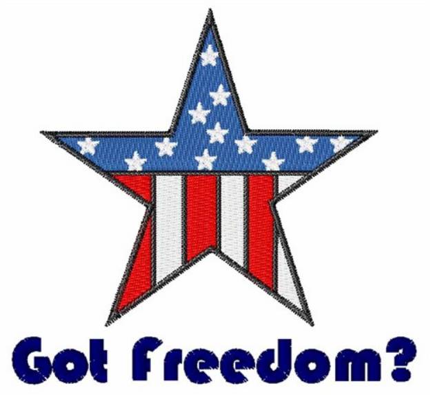 Picture of Got Freedom Machine Embroidery Design