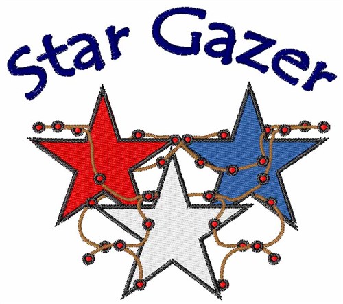 Star Gazer Machine Embroidery Design