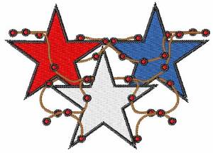 Picture of Patriotic Stars Machine Embroidery Design