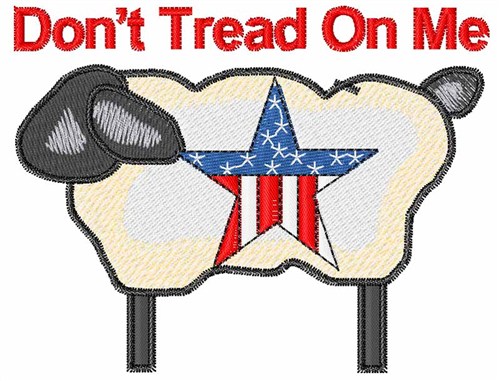 Dont Tread on Me Machine Embroidery Design