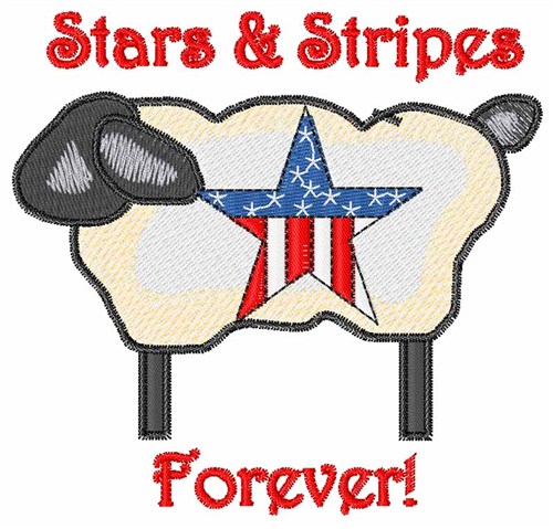 Stars and Stripes Machine Embroidery Design