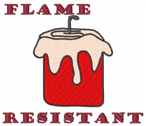 Flame Resistant Machine Embroidery Design