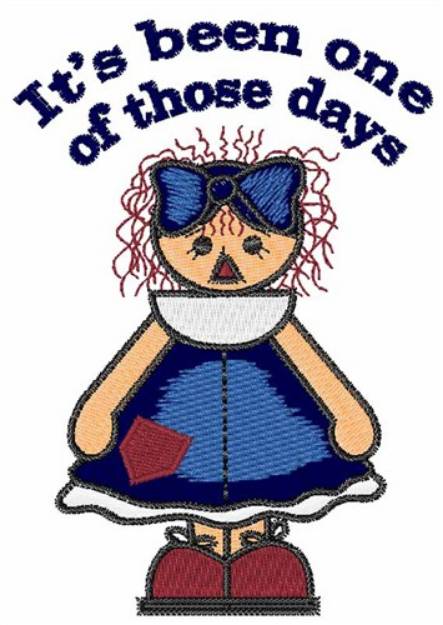 Picture of One of Those Days Machine Embroidery Design