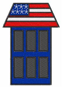 Picture of Patriotic House Machine Embroidery Design