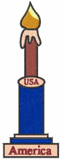 Picture of U.S.A. Candle Machine Embroidery Design