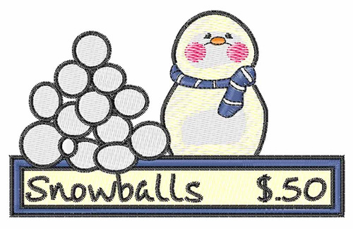 Snowballs Machine Embroidery Design