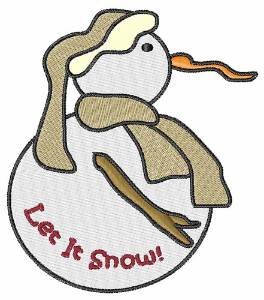 Picture of Let It Snow Machine Embroidery Design