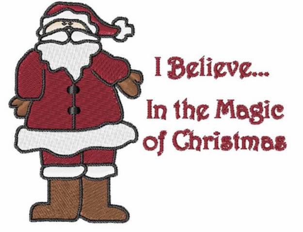 Picture of I Believe In Christmas Machine Embroidery Design