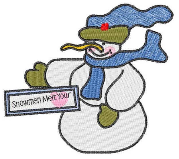 Picture of Snowmen Machine Embroidery Design