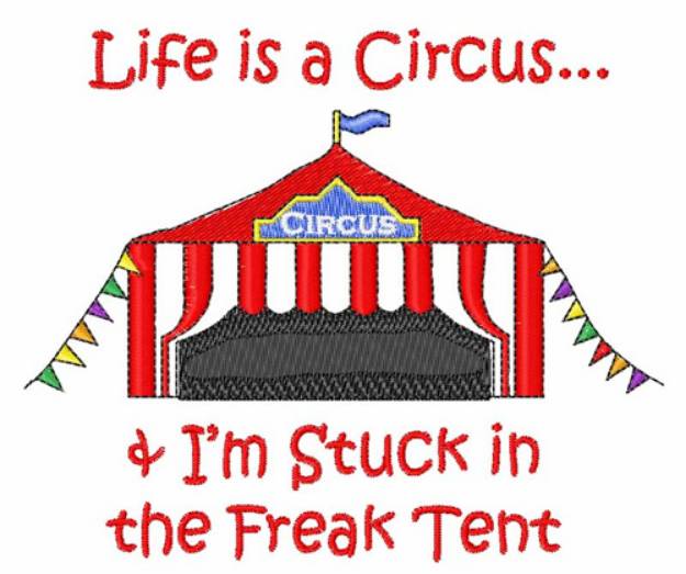 Picture of The Freak Tent Machine Embroidery Design