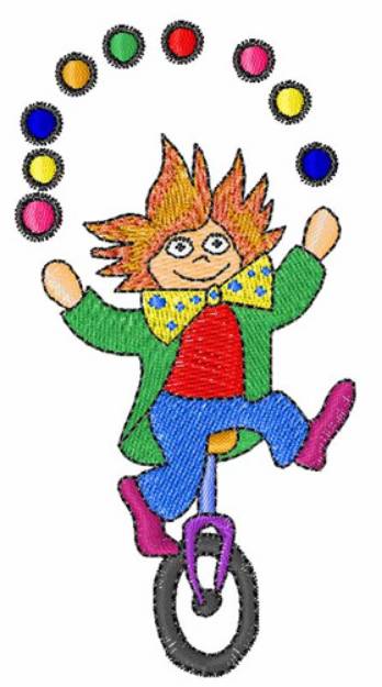 Picture of Circus Clown Machine Embroidery Design