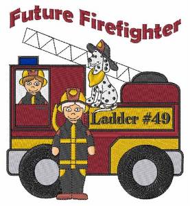 Picture of Future Firefighter Machine Embroidery Design