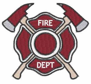 Picture of Fire Dept Machine Embroidery Design