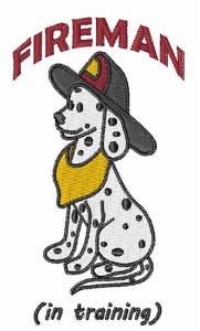 Picture of Fireman In Training Machine Embroidery Design