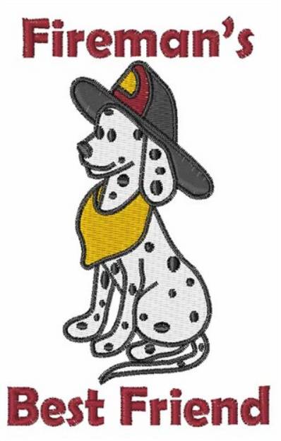 Picture of Firemans Best Friend Machine Embroidery Design
