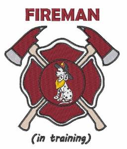 Picture of Fireman In Training Machine Embroidery Design
