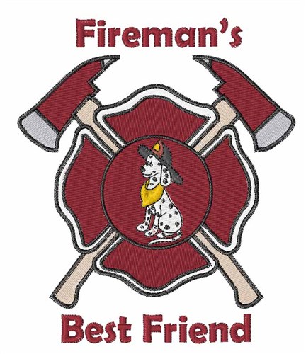 Firemans Best Friend Machine Embroidery Design