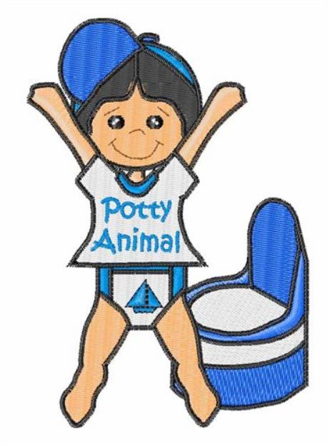 Picture of Potty Animal Machine Embroidery Design
