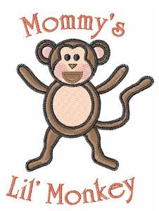 Picture of Mommys Lil Monkey Machine Embroidery Design