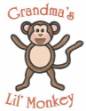 Picture of Grandmas Lil Monkey Machine Embroidery Design
