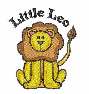 Picture of Little Leo Machine Embroidery Design