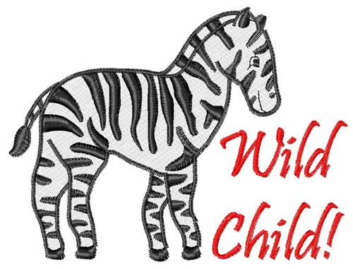 Wild Child Machine Embroidery Design