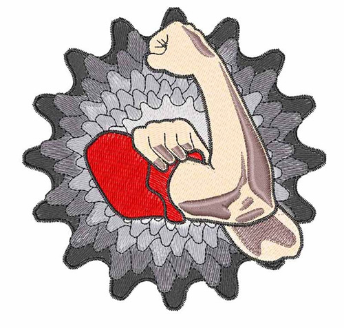 Strong Arm Machine Embroidery Design