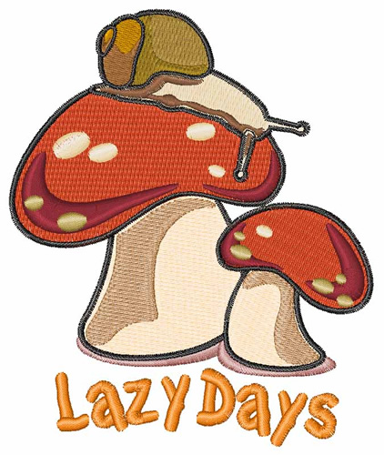 Lazy Days Machine Embroidery Design