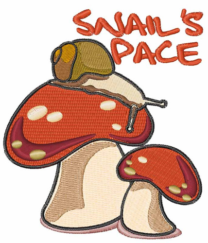 Snails Pace Machine Embroidery Design
