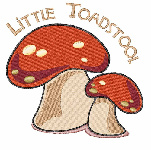 Little Toadstool Machine Embroidery Design