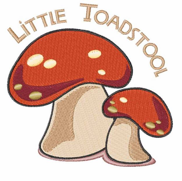 Picture of Little Toadstool Machine Embroidery Design