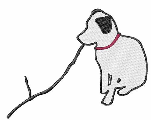 Puppy Outline Machine Embroidery Design