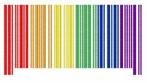 Picture of Rainbow Bar Code Machine Embroidery Design